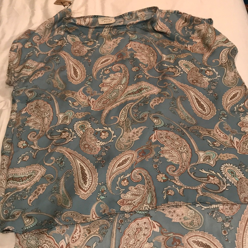 Silky cute plus size top!